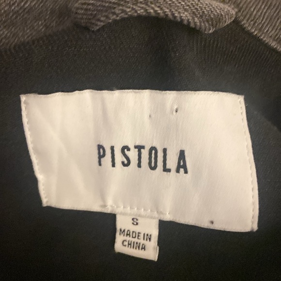 PISTOLA Willow Colorblock Boxy Denim Jacket Sz - Picture 5 of 6